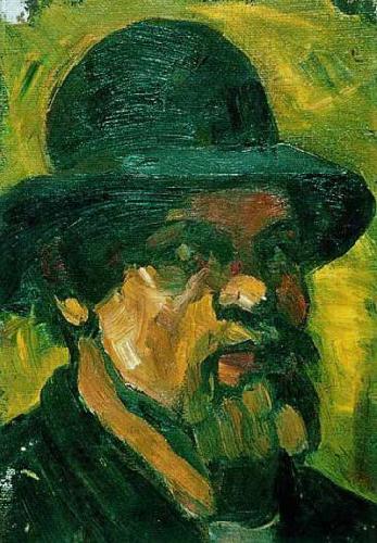 Theo van Doesburg Self-portrait wit hat. China oil painting art